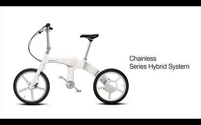 First Chainless Folding Electric Bike By Mando