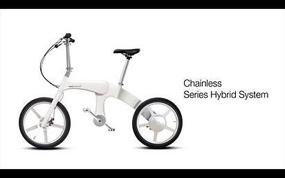 First Chainless Folding Electric Bike By Mando